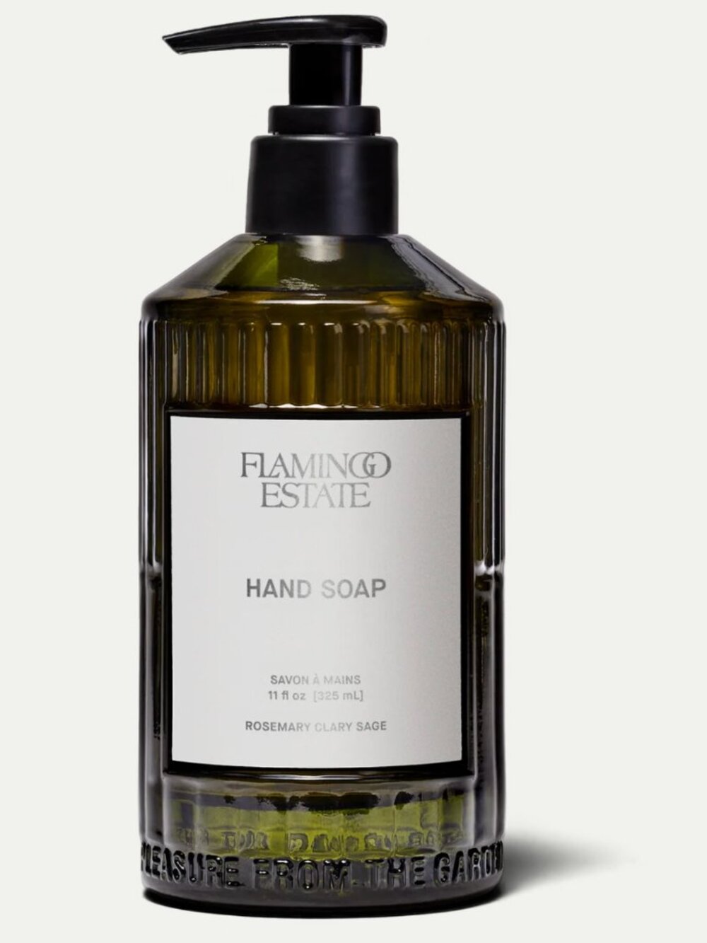 FLAMINGO ESTATE Rosemary Clary Sage Hand Soap 11 fl. oz. Glass Bottle - NIB